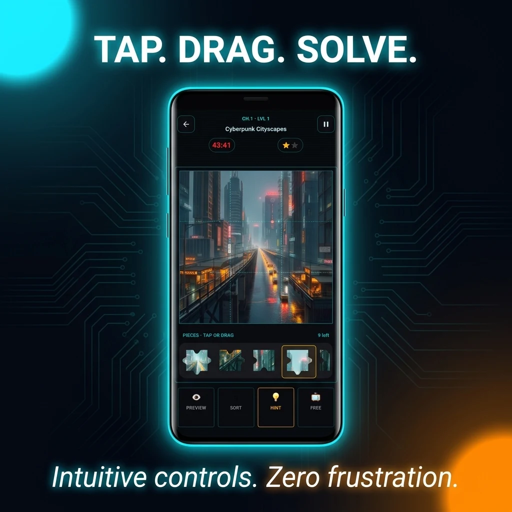Jigsaw Puzzle: Neon Pictures screenshot