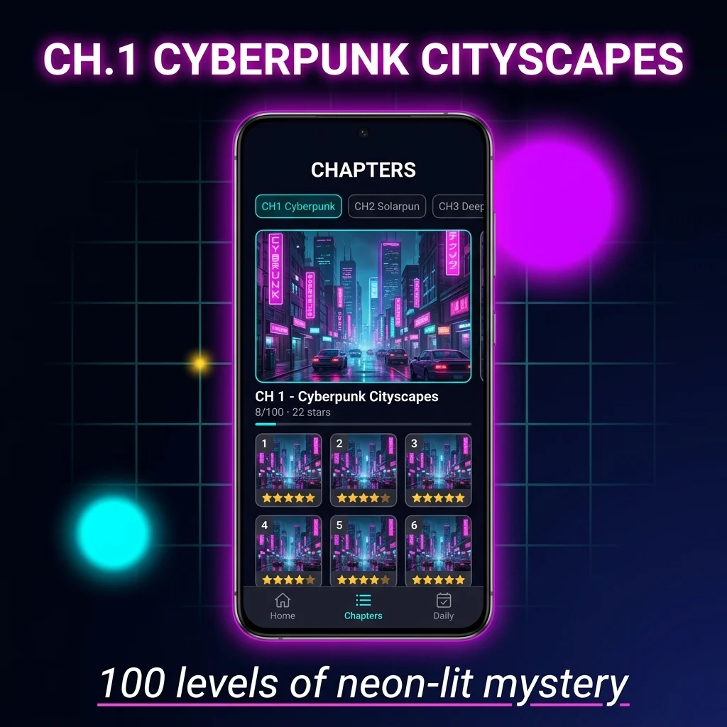 Jigsaw Puzzle: Neon Pictures screenshot