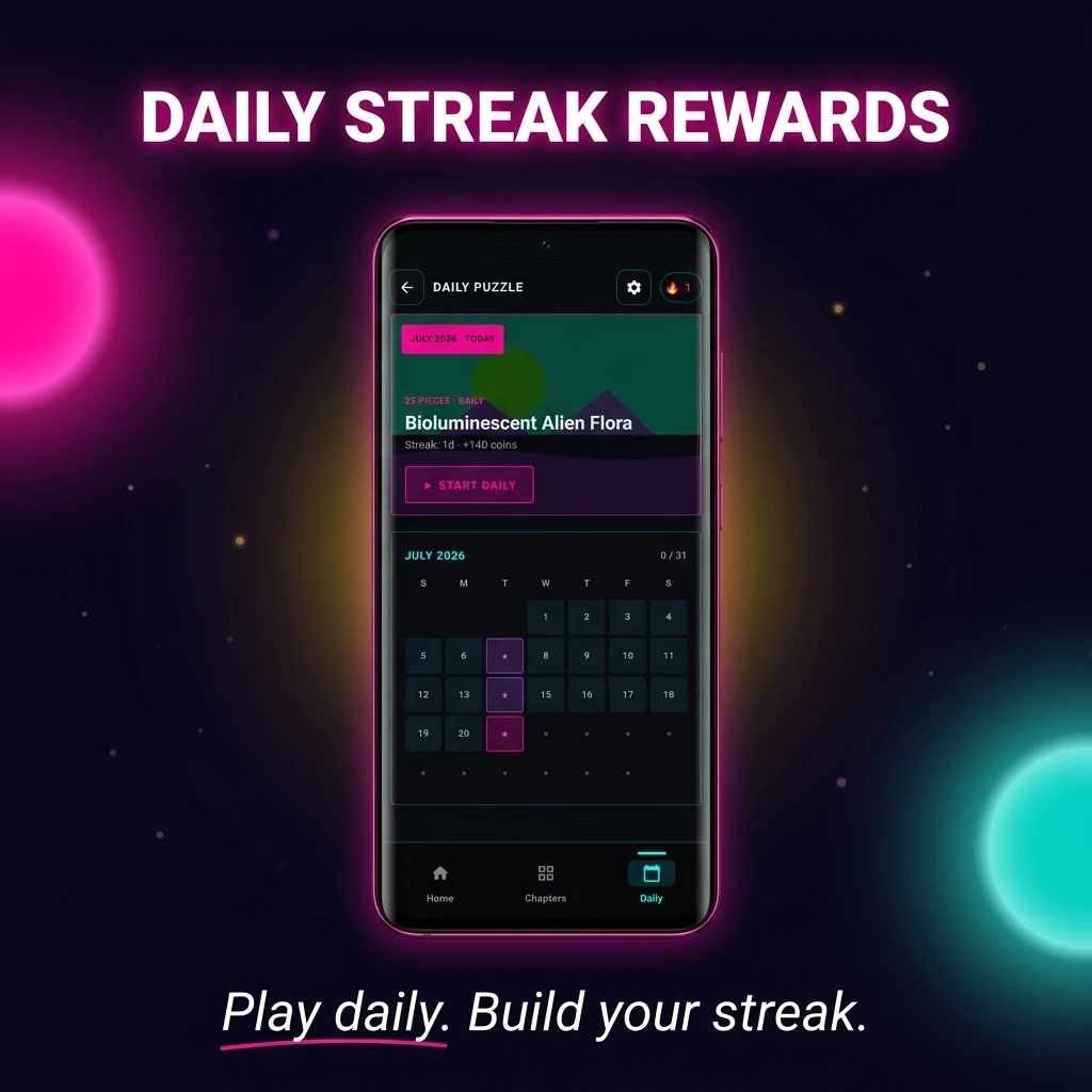 Jigsaw Puzzle: Neon Pictures screenshot